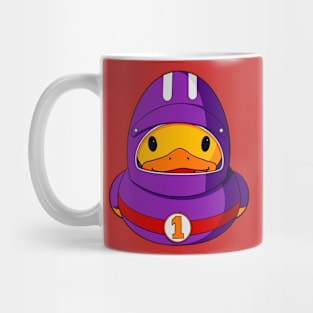 Racing Car Driver Rubber Duck Mug